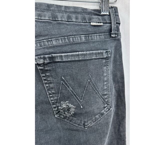 MOTHER The Looker Fray Jeans – Gray “Sexy Just Walked into Town” Wash – Size 26 - Picture 5 of 8